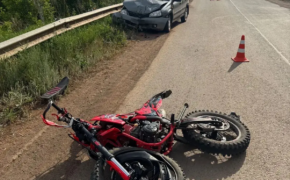 14-летний мотоциклист пострадал в ДТП под Оренбургом