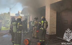 В Оренбурге потушили загоревшийся в гараже электромобиль
