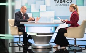 Евгений Солнцев дал интервью международной медиасети TV BRICS