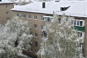 Первый снег выпал в нескольких районах Оренбуржья